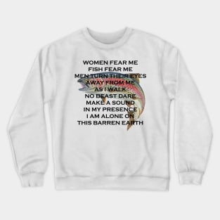 Women fear me Fish fear me Crewneck Sweatshirt